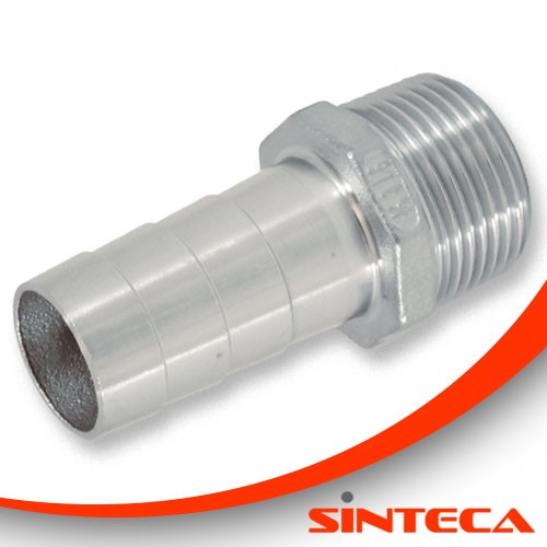 SINTECA Kellereitechnik - NIRO - Schlauchnippel mit Gas AG